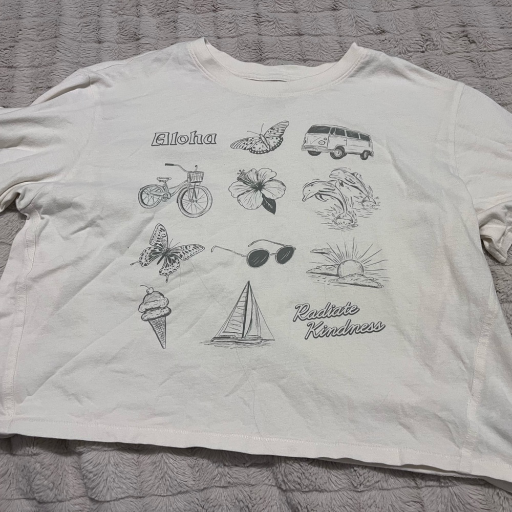 Aloha Kids Graphic Tee - White